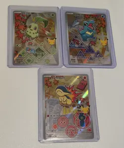Pokemon TCG First Partner Illustration Collection Series 2 Johto Gen 2 Set NM - Image 1