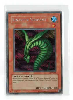 SINISTER SERPENT SDD-002 PRISMATIC SECRET RARE YUGIOH TCG LP - Image 1