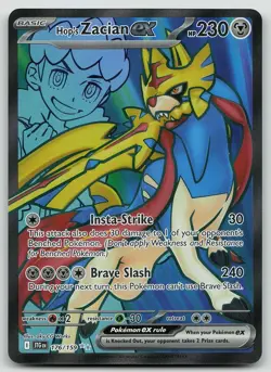 Pokemon Hop's Zacian ex 176/159 Journey Together Ultra Rare Holo NM - Image 1