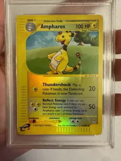 2003 Pokemon - Ampharos Reverse Holo Rare E Reader Aquapolis 1/147 - PSA 9 Mint! - Image 5