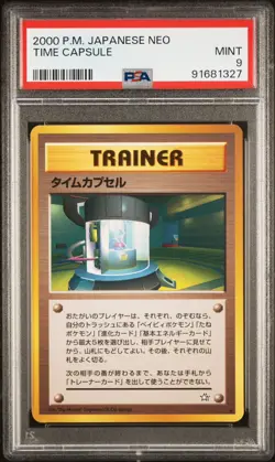 2000 Pokemon Japanese Neo Time Capsule PSA 9 Rare - Low Pop Neo Genesis - Image 1