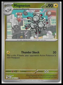 Pokemon TCG Magneton 46/132 - Mega Evolution - Reverse Holo - Near Mint - Image 1