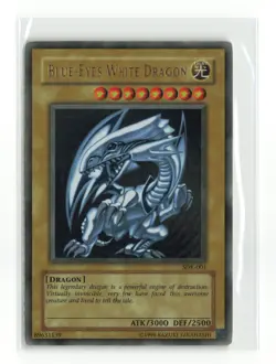 BLUE-EYES WHITE DRAGON SDK-001 ULTRA RARE YUGIOH TCG HP - Image 1