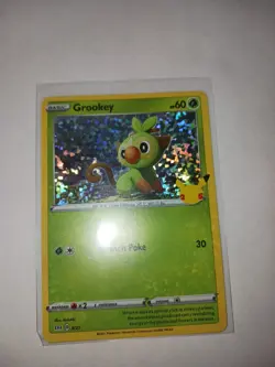 Pokemon TCG - Grookey 8/25 McDonald's 25th Anniversary Promos Holo - Image 1