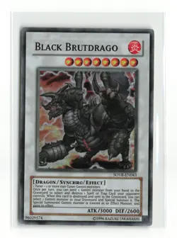 BLACK BRUTDRAGO SOVR-EN043 SUPER RARE YUGIOH TCG LP - Image 1
