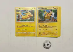 Pikachu SM04 Non-foil Target Promo Pokemon Tcg NM + 9xPikachu XY Roaring skies - Image 1