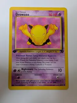 Drowzee 54/82 Common Team Rocket Pokemon 1st Edition Lightly Played - Image 1