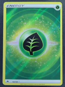 Grass Energy 152/159 Ultra Rare Crown Zenith Pokemon TCG - Image 1