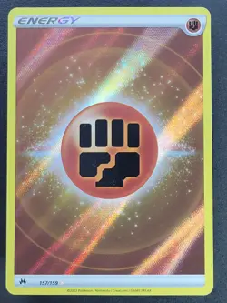 Fighting Energy 157/159 Ultra Rare Crown Zenith Pokemon TCG - Image 1