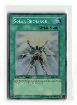 SOLAR RECHARGE ANPR-ENSE1 LIMITED EDITION YUGIOH TCG LP - Image 1