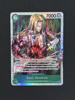 2024 One Piece BASIL HAWKINS #OP07-029 500 Years in the Future Super Rare ENG - Image 1