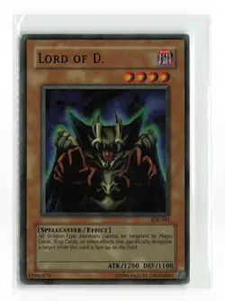 LORD OF D. SDK-041 SUPER RARE YUGIOH TCG DAMAGED HP - Image 1