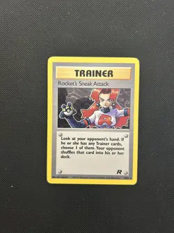 Rocket’s Sneak Attack 72/82 | Team Rocket | Non Holo Trainer Card MP - Image 1