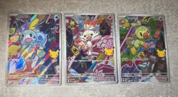 Pokemon TCG First partner series 2 Grookey, Sobble, Scorbunny Promo Card Bundle - Image 1