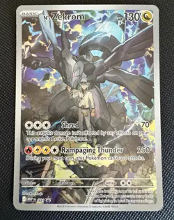 Pokemon TCG Holo Full Art N’s Zekrom Promo Card #31 Mint Ascended Heroes B - Image 1