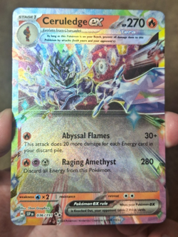 2024 POKEMON SV SURGING SPARKS SET CERULEDGE EX DOUBLE RARE HOLO CARD 036/191 - Image 1