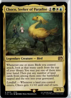 Choco, Seeker of Paradise 215 Rare Prerelease Cards MTG LP - Image 1