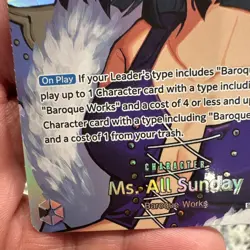 Bandai One Piece Card Game Ms. All Sunday OP14-084 SP Alt Art SR Holo EN - Image 4