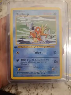 Pokemon Card - Magikarp Base Set Shadowless 35/102 1st Edition GREAT CONDITION - Image 1