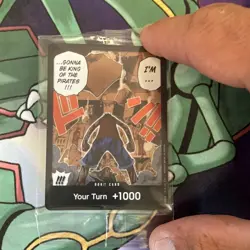 Bandai One Piece Card Game DON!! Card "Your Turn +1000" Luffy Promo Holo SEALED - Image 2