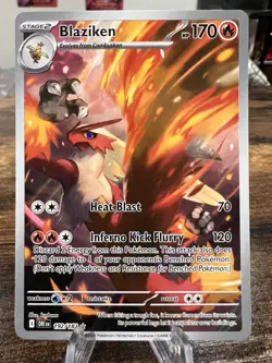 Pokemon TCG Blaziken Destined Rivals Illustration Card 192/182 - Image 1