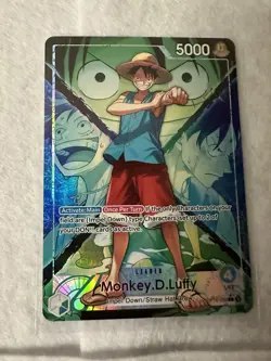 Bandai One Piece Card Game GU Luffy Leader Alt Art OP16 - Image 1