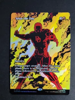Seize the Day (Borderless Foil) Mythic MTG Marvel Super Heroes - Image 1