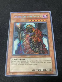 YuGiOh LICH LORD, KING OF THE UNDERWORLD FOTB-EN062 Unlimited SECRET RARE NM - Image 1