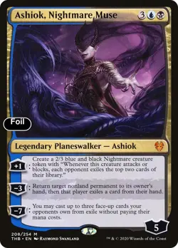 Ashiok, Nightmare Muse [Theros Beyond Death] NM Foil - Magic - Image 1