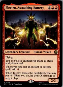 Electro, Assaulting Battery 76 - Marvel's Spider-Man NM - MTG TCG - Image 1