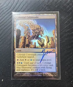Magic: The Gathering Celestial Colonnade Foil Signed Worldwake 133/145 - Image 1