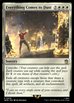 Everything Comes to Dust 19 Universes Beyond: Doctor Who Magic: The Gathering NM - Image 1