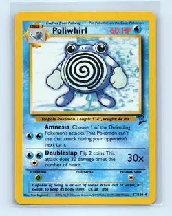 Pokemon tcg Base Set Poliwhirl Lightly played - Image 1