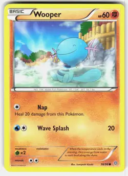 Wooper 38/98 Common Ancient Origins Pokemon Lightly Played - Image 1