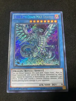 *** BLUE-EYES CHAOS MAX DRAGON *** 1ST EDITION SECRET RARE NM MVP1-ENS04 YUGIOH! - Image 1