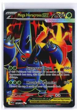Mega Heracross ex 108/094 Ultra Rare ME02: Phantasmal Flames EN Pokemon NM - Image 1