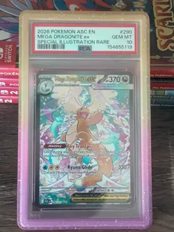 2026 Pokemon Ascended Heroes Mega Dragonite Ex SIR #290/217 PSA 10 GEM MINT - Image 2