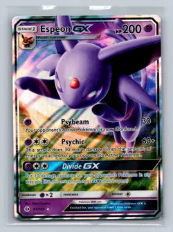 Espeon GX 61/149 Holo Ultra Rare SM Base Set Pokemon Holo Lightly Played - Image 1