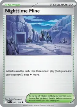 NIGHTTIME MINE UC 197/217 ASCENDED HEROES POKEMON LP - Image 1