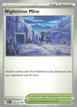 NIGHTTIME MINE UC 197/217 ASCENDED HEROES POKEMON LP - Image 2