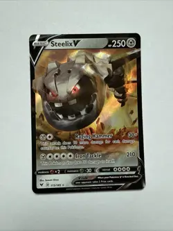 Pokemon Steelix V 115/185 Ultra Rare Holo Vivid Voltage NM - Image 2