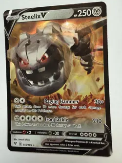 Pokemon Steelix V 115/185 Ultra Rare Holo Vivid Voltage NM - Image 4
