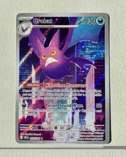 Pokemon TCG - ME: Chaos Rising - Crobat 093/086 - Illustration Rare - NM - Image 1