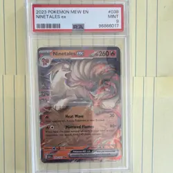 Pokemon Ninetales ex Sv: Scarlet & Violet 151 038/165 Holo Double Rare PSA 9 - Image 1