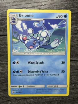 Brionne 40/149 Sun & Moon Uncommon Pokemon TCG LP - Image 1