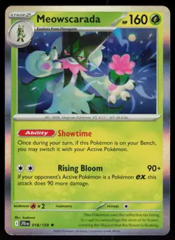 Meowscarada 018/159 Rare Journey Together Pokemon Holo Near Mint - Image 1