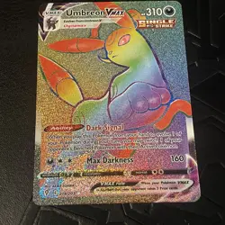 Pokemon Umbreon VMAX Rainbow Secret Rare 214/203 Evolving Skies - Image 1