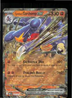 Cynthia's Garchomp ex 111/217 Double Rare Ascended Heroes Pokemon Holo Near Mint - Image 1