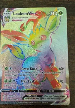 Leafeon VMAX 204/203 Secret Rare Full Art Holo - Evolving Skies English 2021 - Image 1