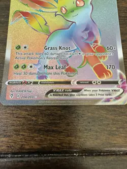 Leafeon VMAX 204/203 Secret Rare Full Art Holo - Evolving Skies English 2021 - Image 4